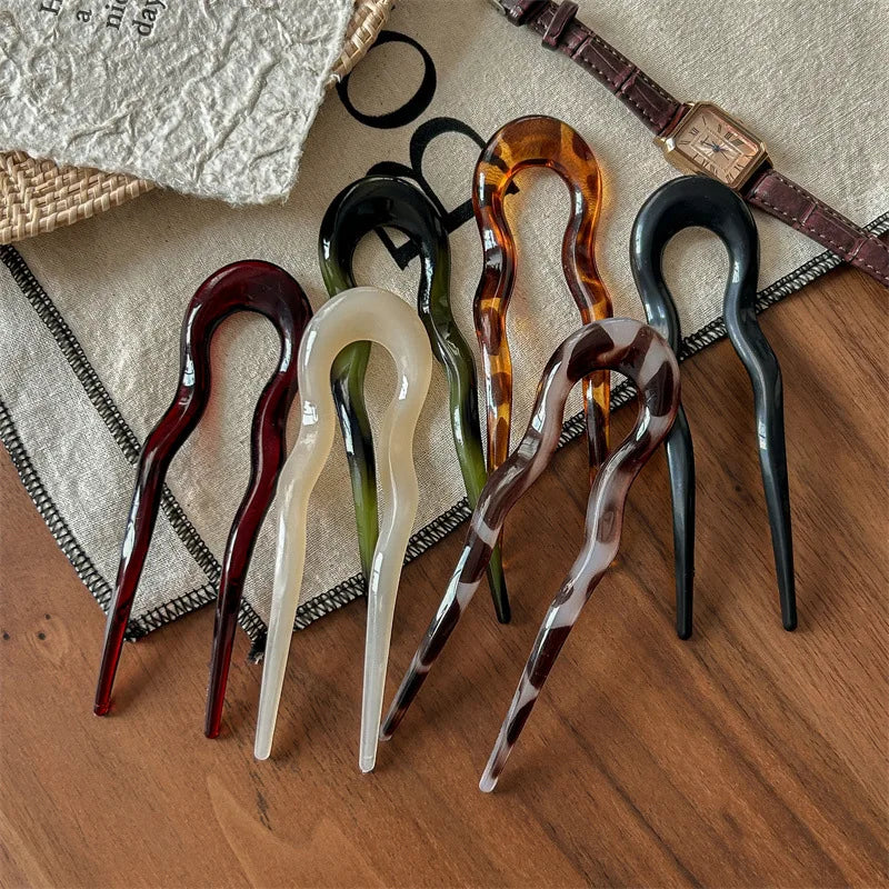 ✨ Horquilla para el Pelo en Forma de U – Estilo Elegante ✨