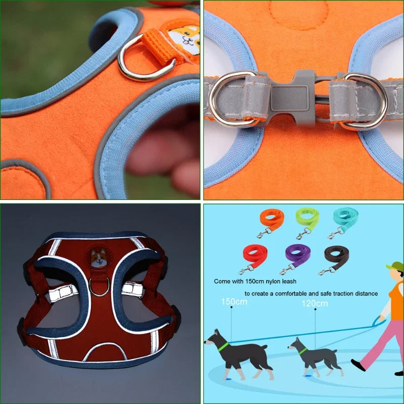 🐶 Arnés Ajustable con Correa para Perros Pequeños y Medianos 🐶