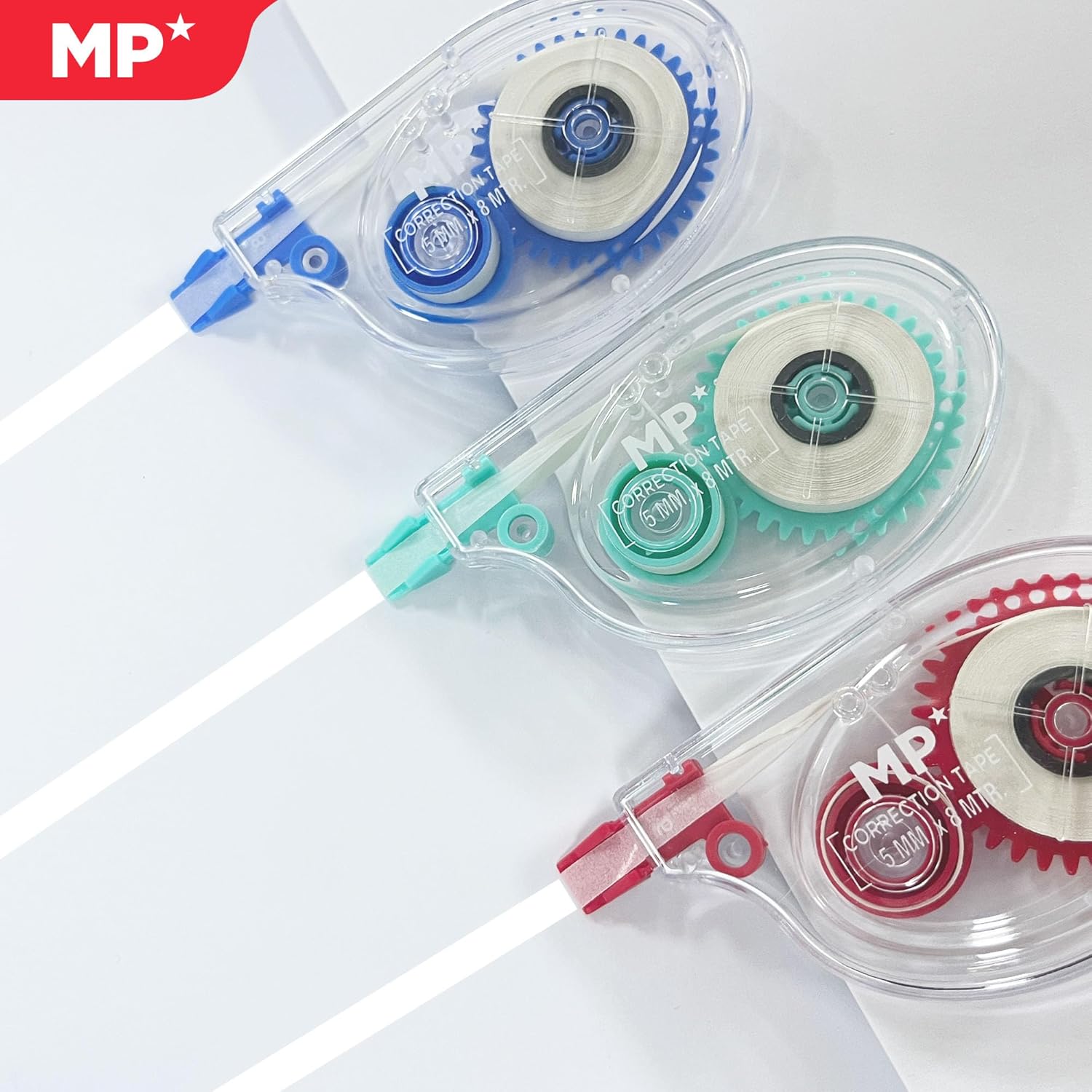 MP Tipex Cinta Correctora 8M*5Mm Blister De 3 Unidades