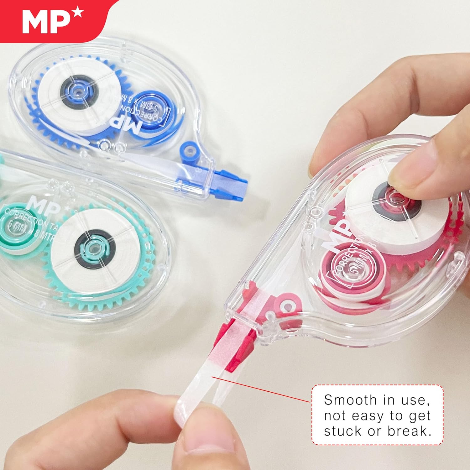 MP Tipex Cinta Correctora 8M*5Mm Blister De 3 Unidades
