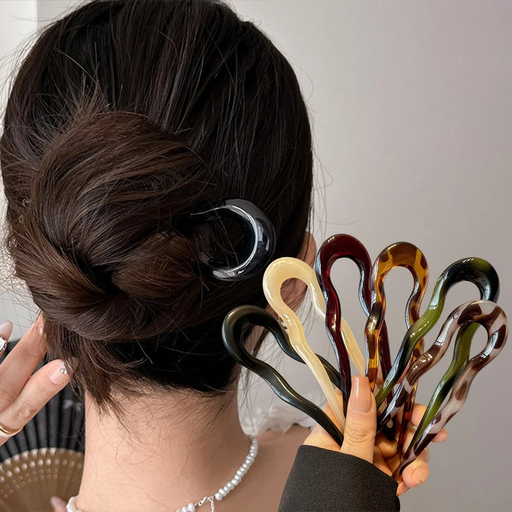 ✨ Horquilla para el Pelo en Forma de U – Estilo Elegante ✨