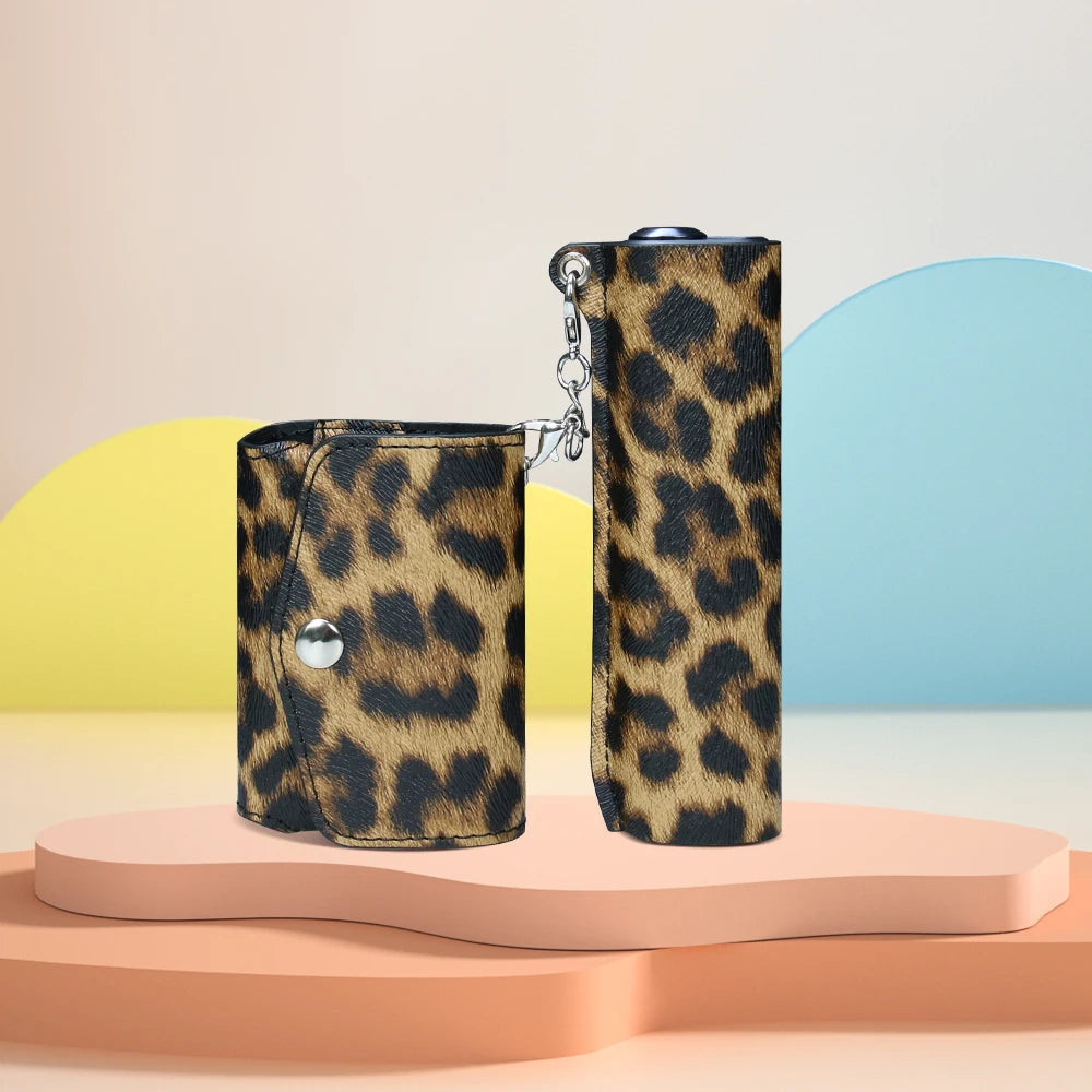 🐆 Funda de Piel Sintética Estampado Leopardo para IQOS ILUMA One 🐆
