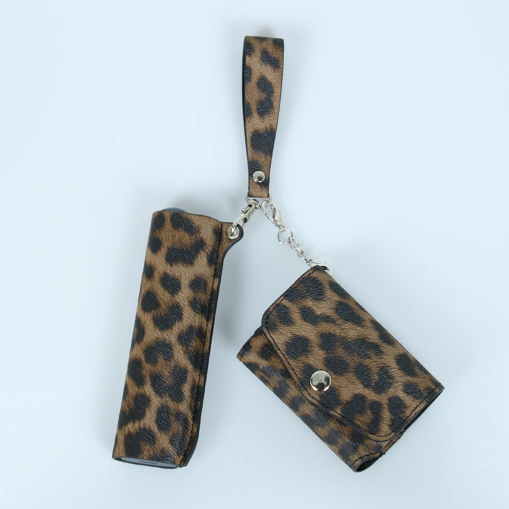 🐆 Funda de Piel Sintética Estampado Leopardo para IQOS ILUMA One 🐆