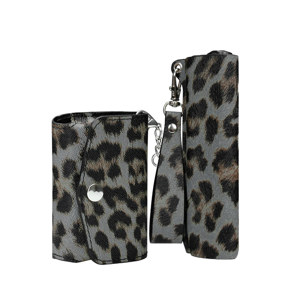 🐆 Funda de Piel Sintética Estampado Leopardo para IQOS ILUMA One 🐆