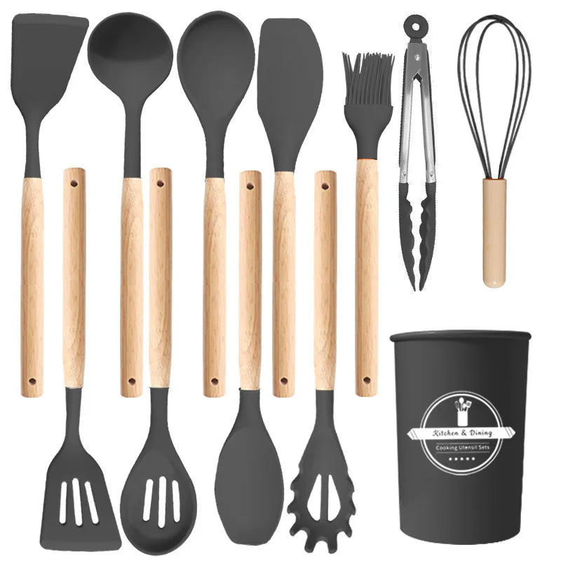 🍳 Set de Utensilios de Cocina de Silicona 🍳