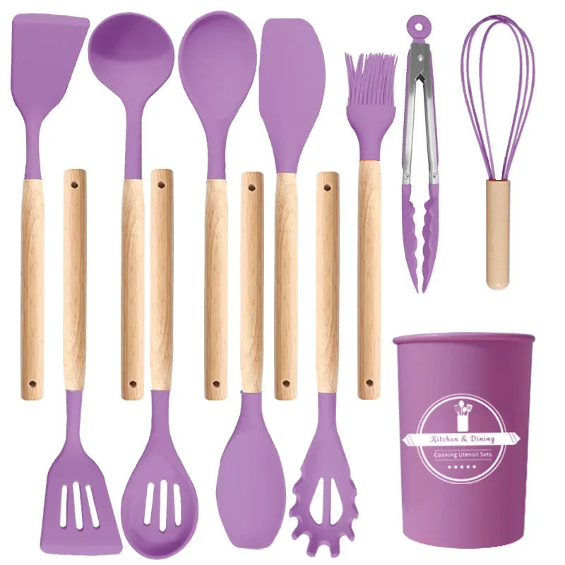 🍳 Set de Utensilios de Cocina de Silicona 🍳