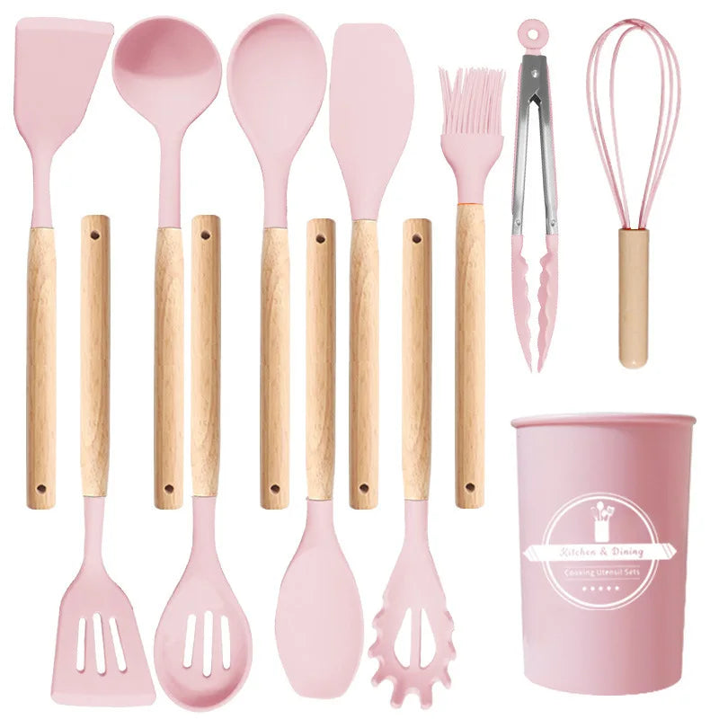 🍳 Set de Utensilios de Cocina de Silicona 🍳