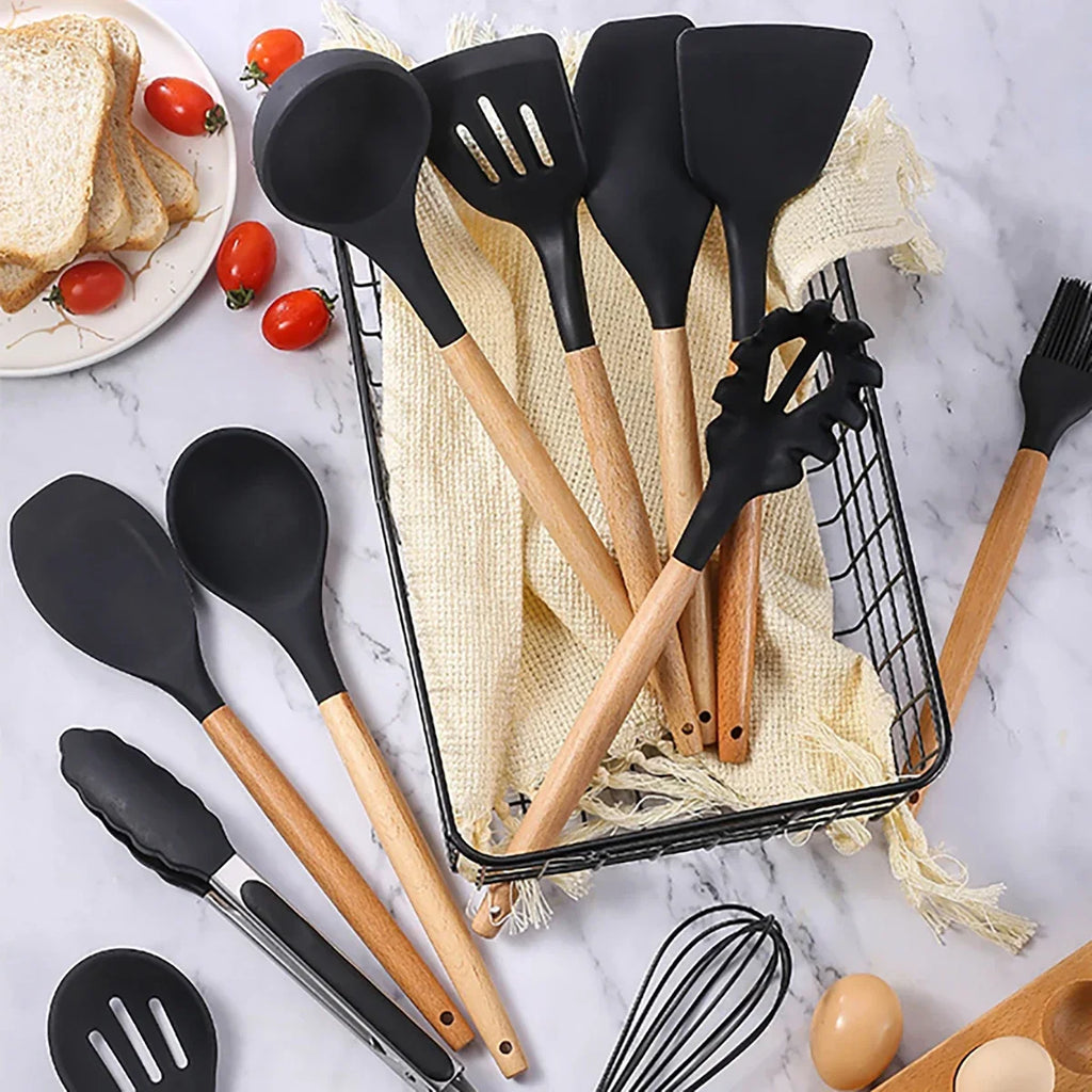 🍳 Set de Utensilios de Cocina de Silicona 🍳