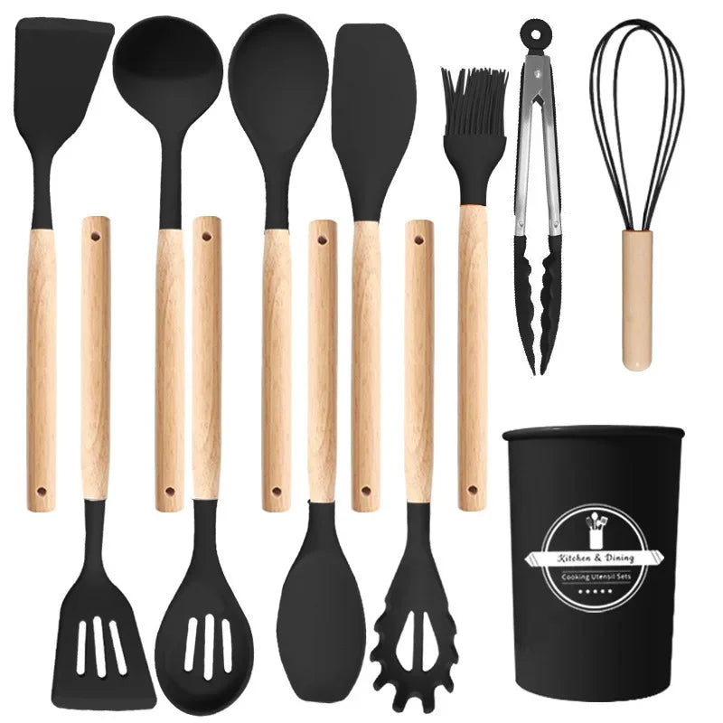 🍳 Set de Utensilios de Cocina de Silicona 🍳