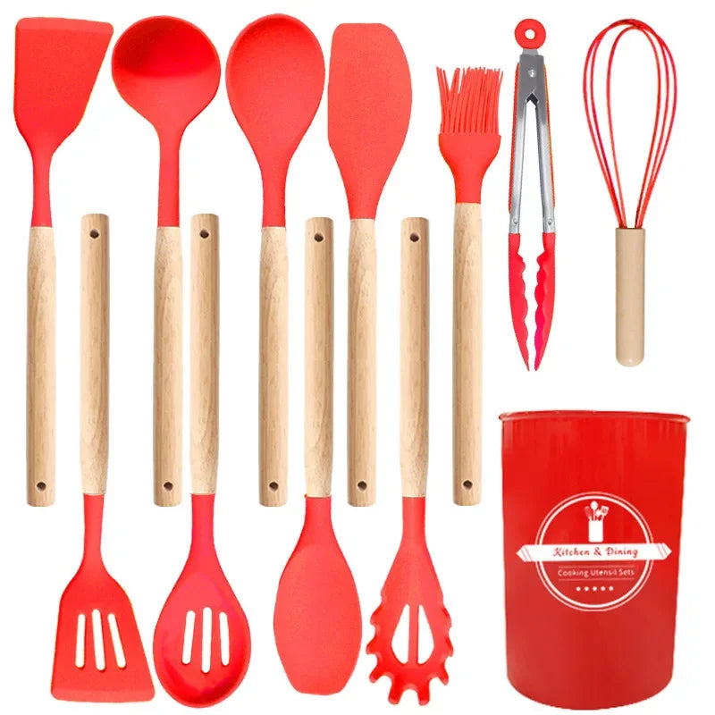 🍳 Set de Utensilios de Cocina de Silicona 🍳