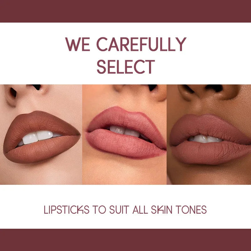12 Color Lip Liner + LIPSTICK Nude
