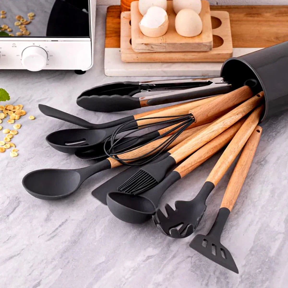 🍳 Set de Utensilios de Cocina de Silicona 🍳
