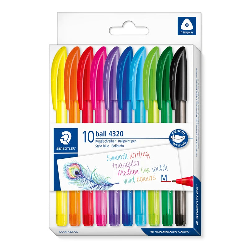 STAEDTLER  Bolígrafos de Colores – 8 y 10 Colores 🌈🖊️