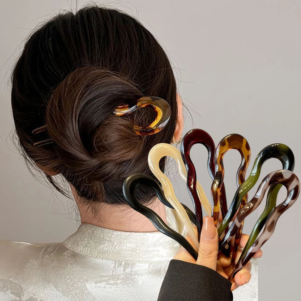 ✨ Horquilla para el Pelo en Forma de U – Estilo Elegante ✨