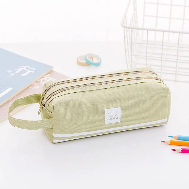 Estuche Escolar de Gran Capacidad con Doble Compartimento 